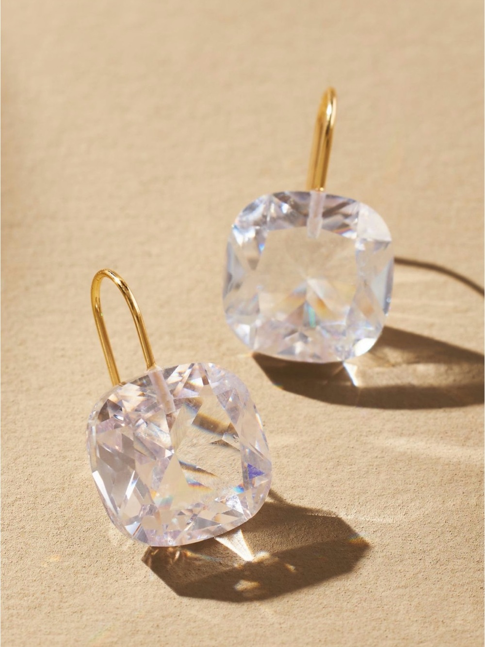 Anthropologie Floating Crystal Earrings